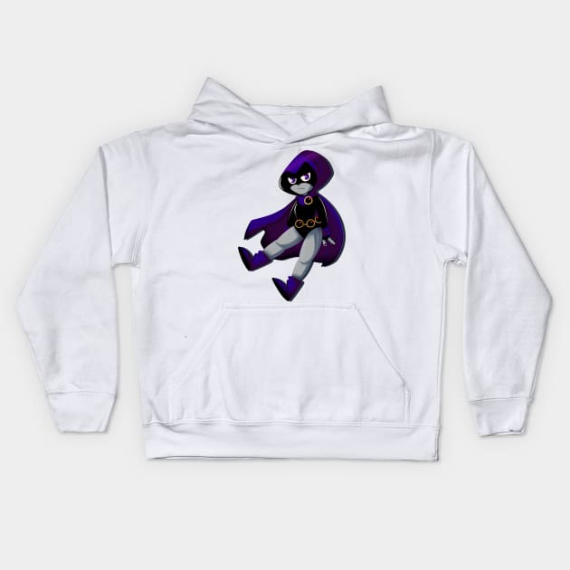 Raven Kids Hoodie by scribblekisses